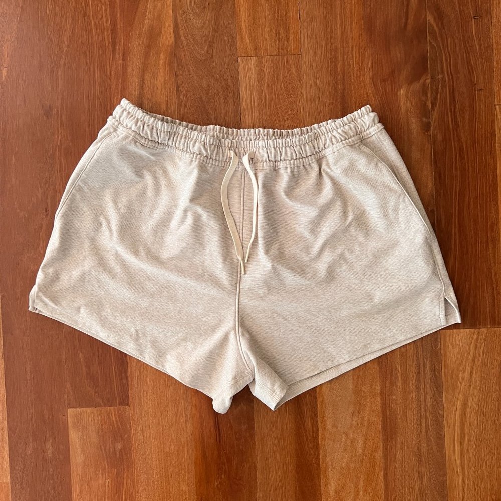 Outdoor Voices Oatmeal Doing Things Shorts 3" Size M
